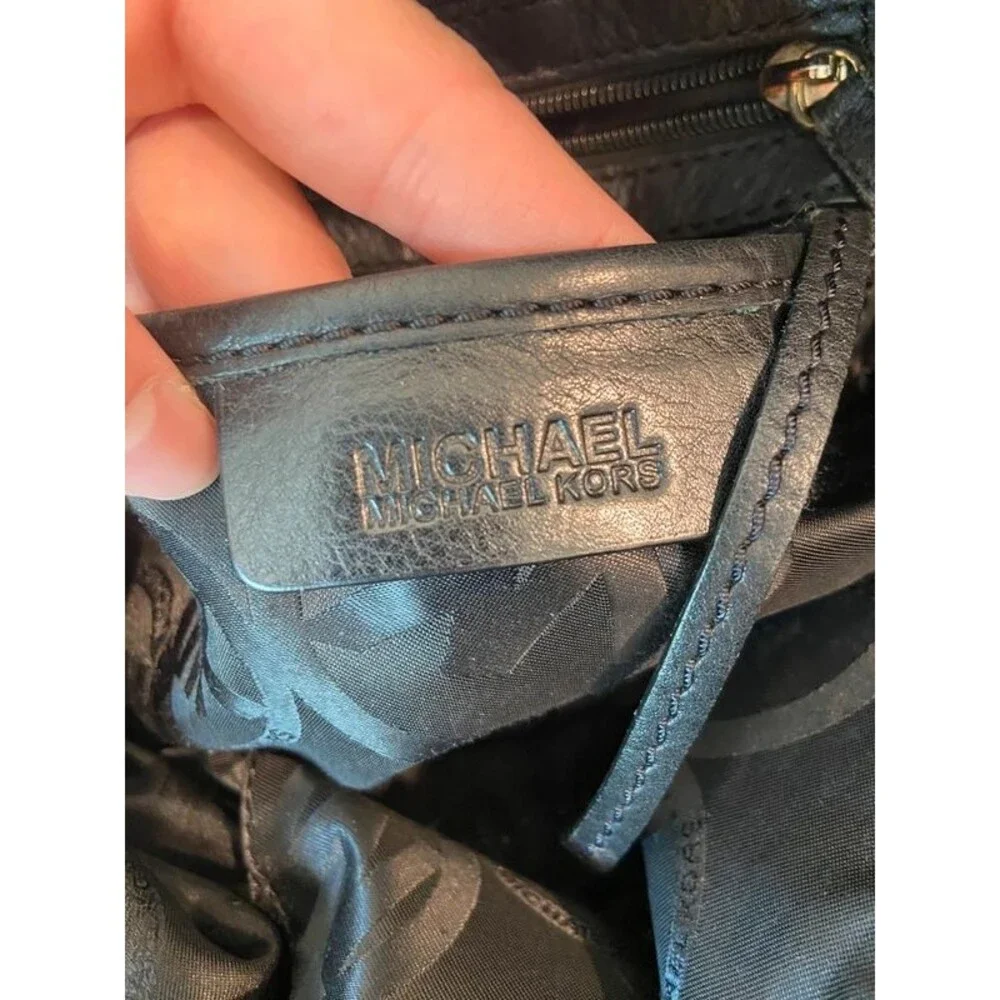Michael Kors Black Bag Purse Should Hand Bag Leather with Charm